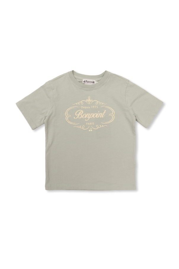 T-shirt z logo ‘thibald’ od Bonpoint 