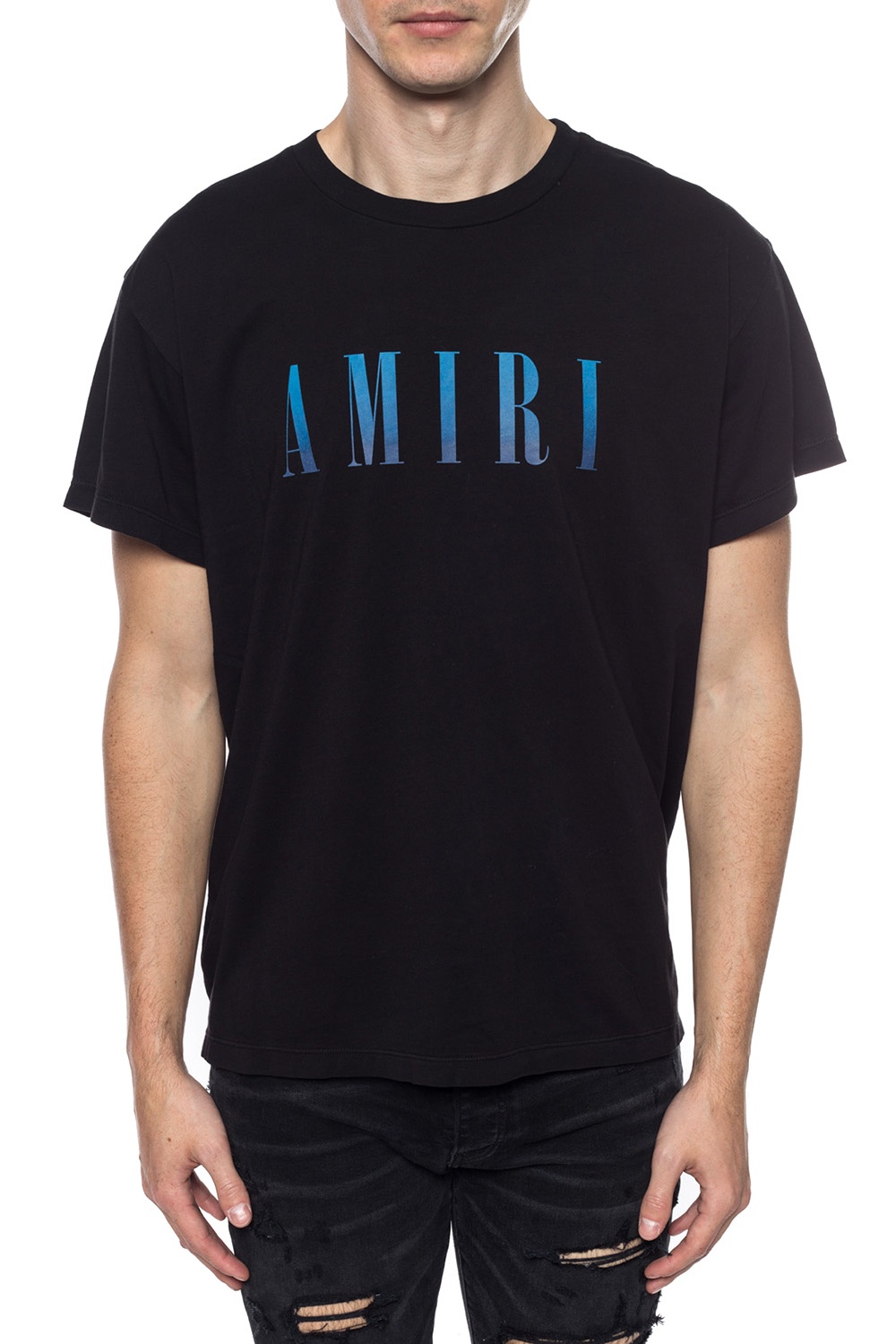 Amiri Logo T-shirt in Blue for Men