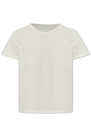 T-shirt with embroidered logo
