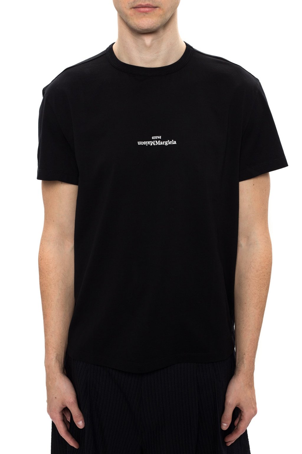 Black T-shirt with logo Maison Margiela - Vitkac GB