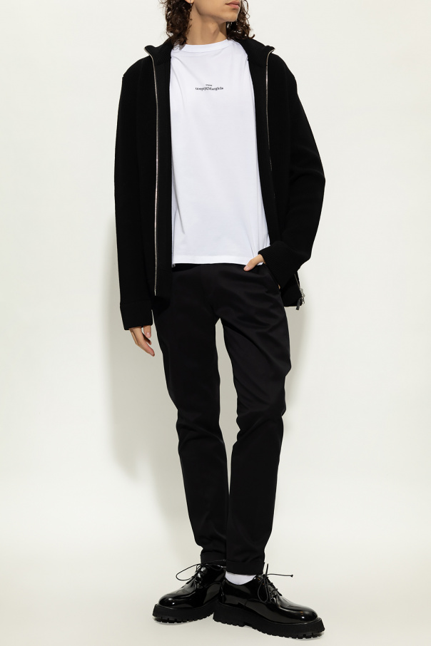 Maison Margiela Pull-over SLIM shirt with square neckline and thin over-the-shoulder straps