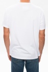 Maison Margiela T-shirt Blanc Avec Broderie Love Birds