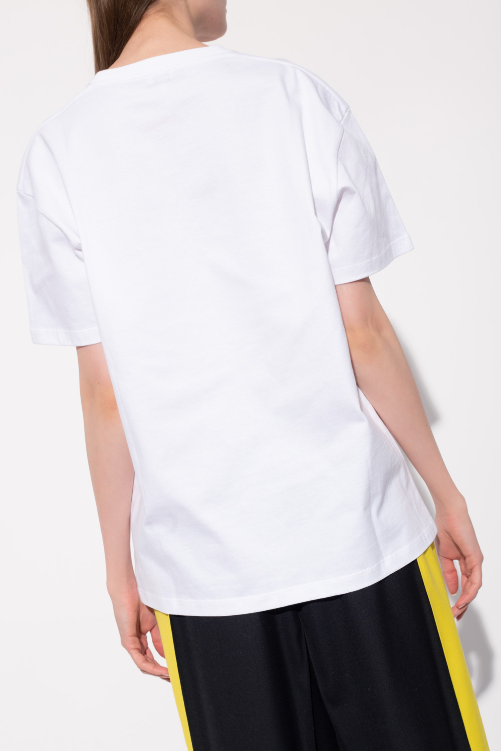 Loewe Logo Shirt in Viscose and Silk White/Multicolor