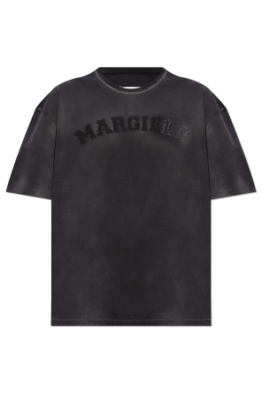 T-shirt z logo od Maison Margiela