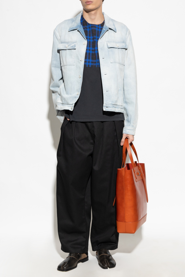 Maison Margiela Plaid pattern T-shirt