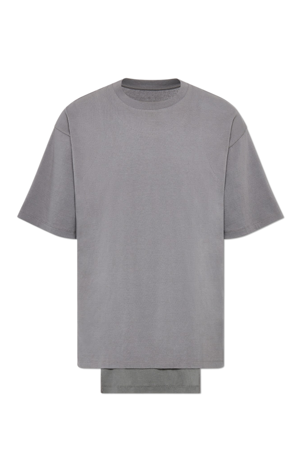 T-shirt with an asymmetrically finished hem od Maison Margiela