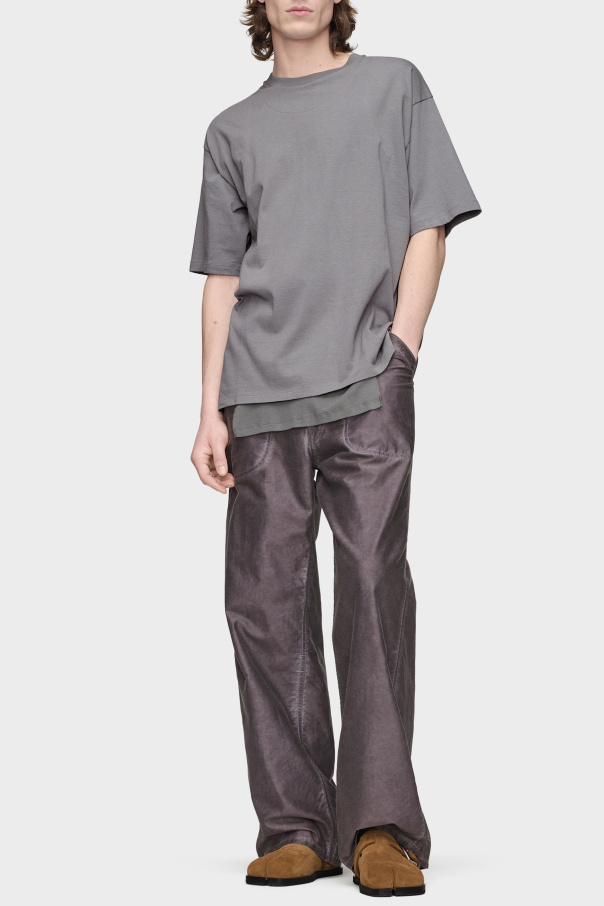 Maison Margiela T-shirt with an asymmetrically finished hem