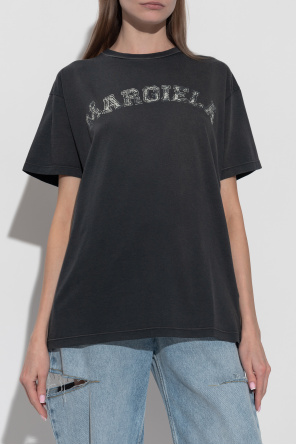 Maison Margiela Camiseta con logo estampado