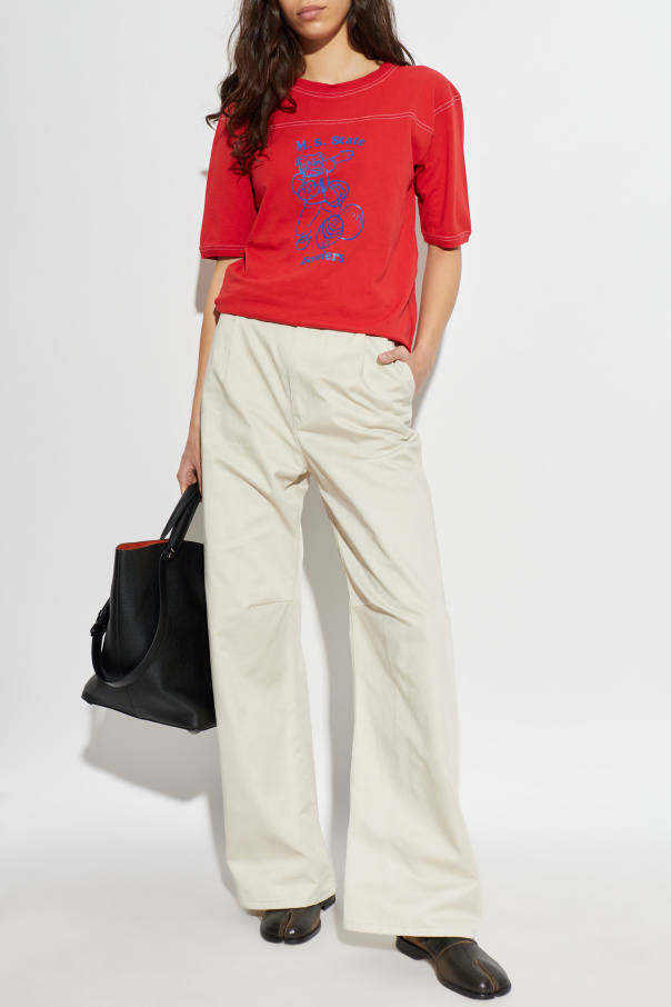 Maison Margiela T-shirt z nadrukiem