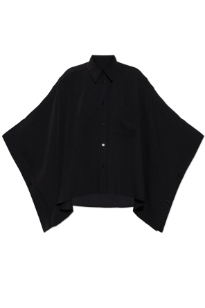 Locker geschnittenes Hemd mit Tasche