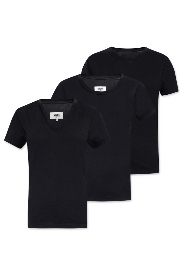 MM6 Maison Margiela chicago short-sleeved T-shirt in black