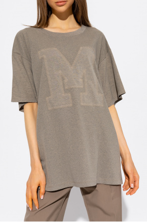 MM6 Maison Margiela Play sleeveless training t-shirt in black