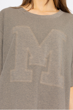 MM6 Maison Margiela Play sleeveless training t-shirt in black