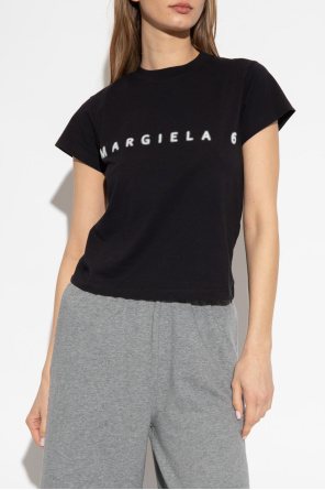MM6 Maison Margiela TEEN TSilyRSuc ML double-logo cotton T-shirt
