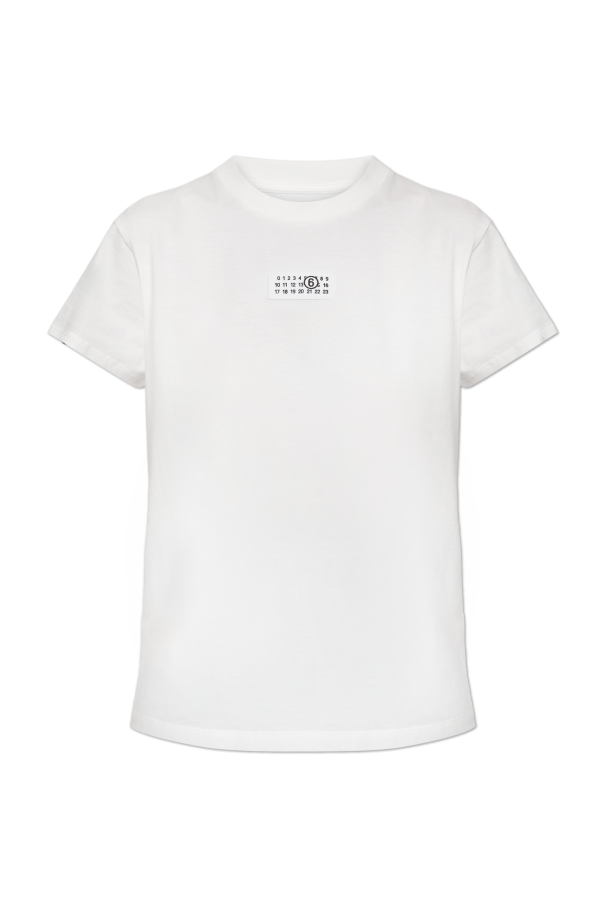 T-shirt with logo patch od MM6 Maison Margiela