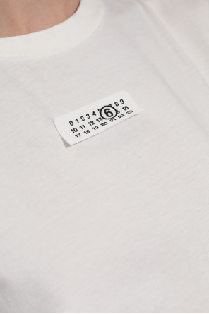 MM6 Maison Margiela T-Shirt mit Logo-Patch