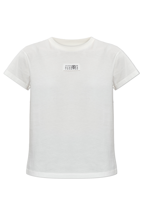 T-shirt with logo patch od MM6 Maison Margiela