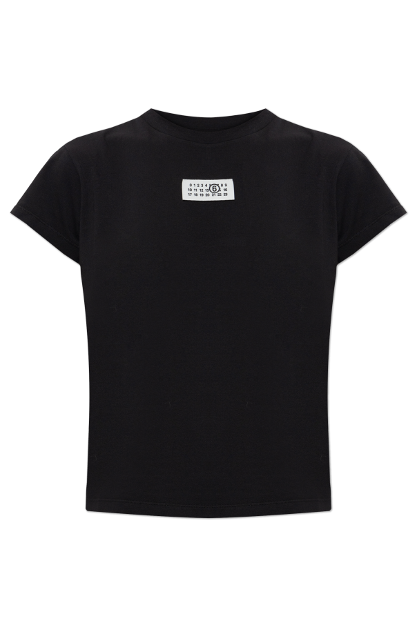 T-shirt with logo patch od MM6 Maison Margiela