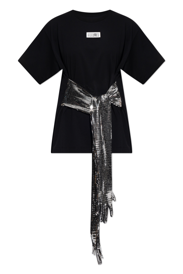 MM6 Maison Margiela T-shirt with long gloves