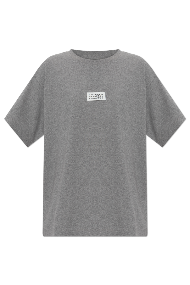 T-shirt with logo patch od MM6 Maison Margiela