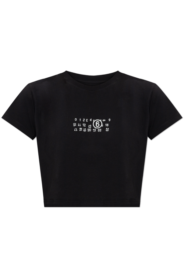 T-shirt with printed logo od MM6 Maison Margiela