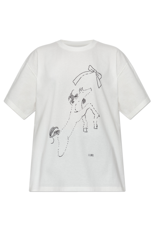 T-shirt with print od MM6 Maison Margiela
