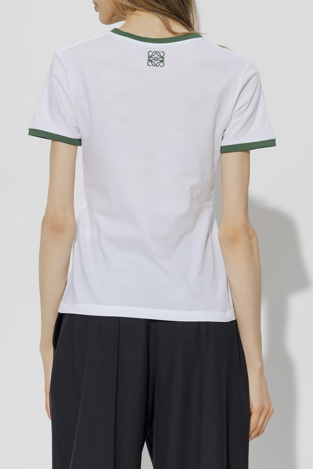 loewe POCKET striped t shirt loewe POCKET t shirt white black