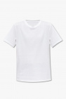 ASOS Weekend Collective T-shirt met ronde hals en logo in reliëf in wit