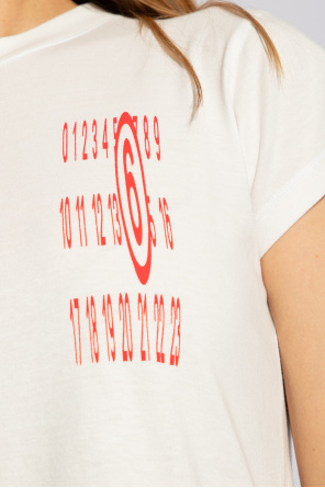 MM6 Maison Margiela Bawełniany t-shirt z logo