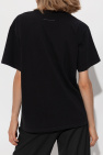 MM6 Maison Margiela BLACK T-shirt with print