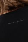MM6 Maison Margiela BLACK T-shirt with print