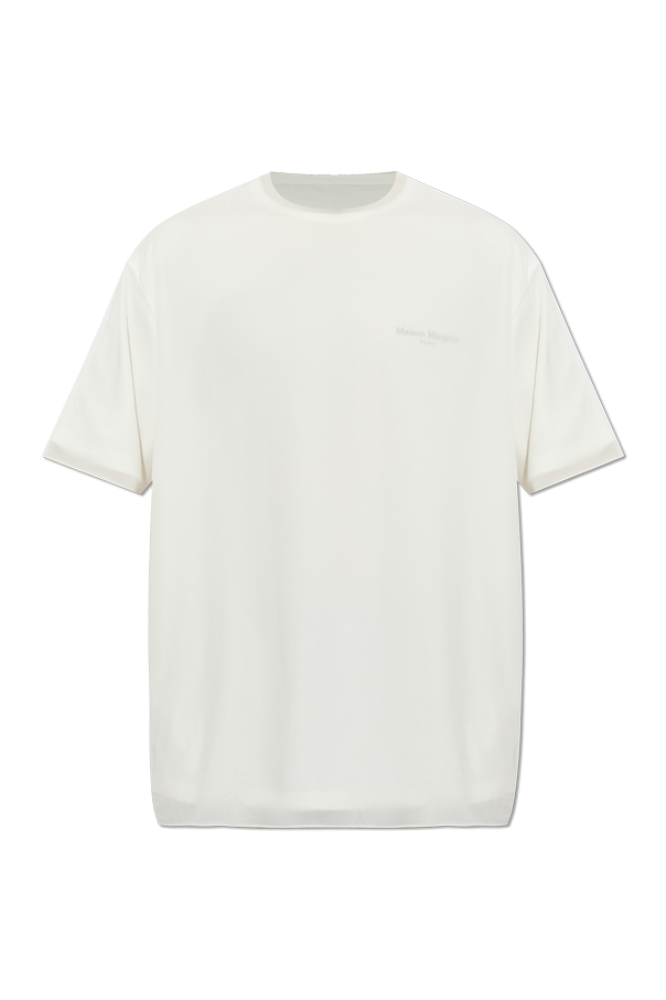 Double-layered T-shirt with logo od Maison Margiela