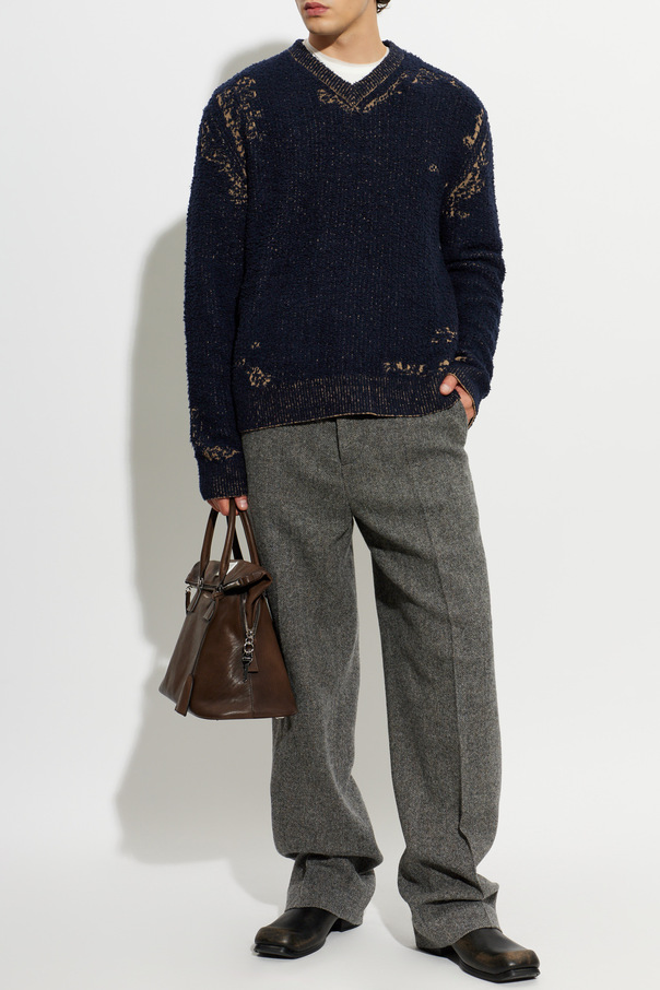 Maison Margiela V-Ausschnitt-Pullover