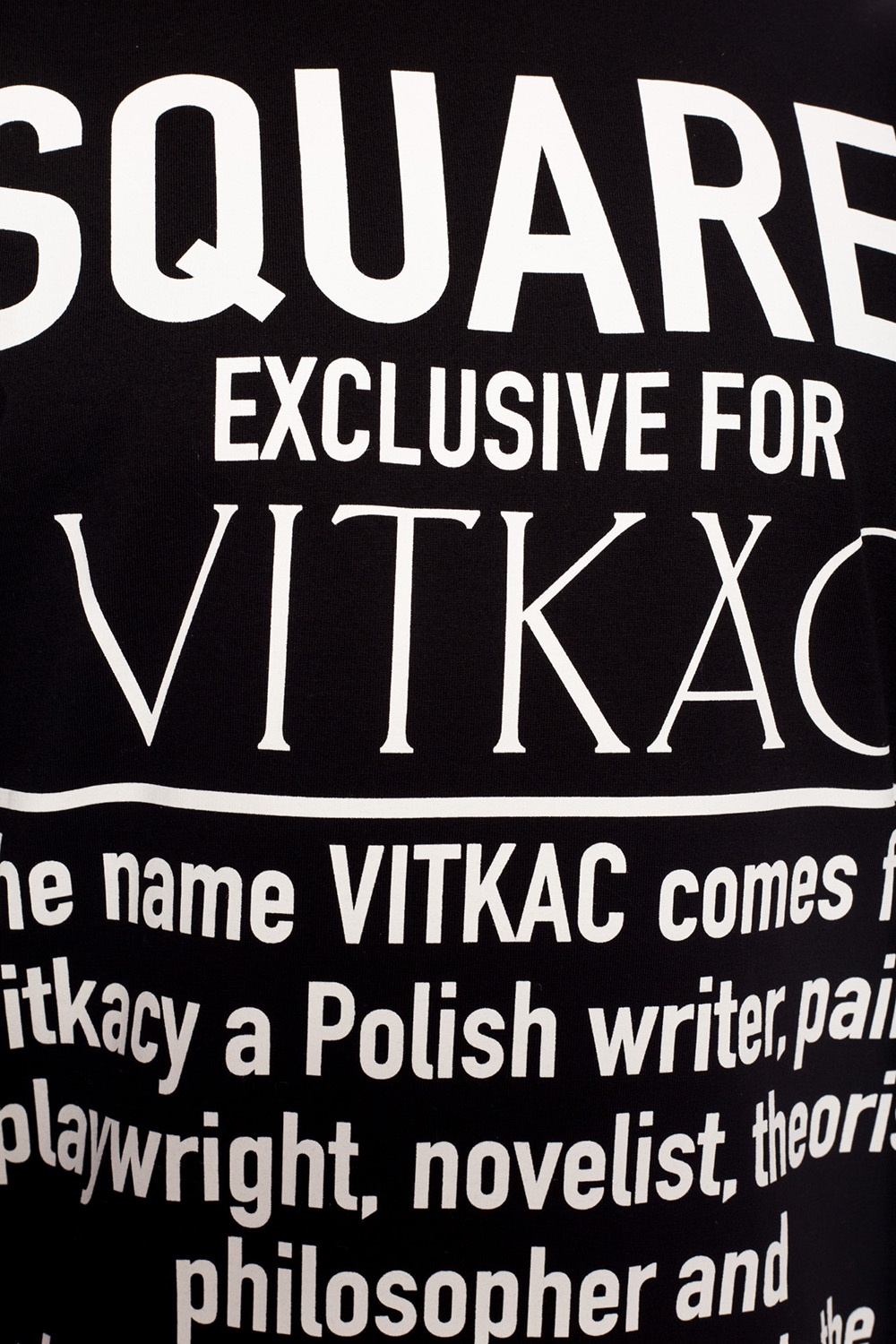 Black 'Exclusive for Vitkac' limited collection t-shirt Dsquared2 - Vitkac  Italy