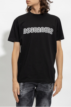 Dsquared2 gufo t shirt tiger-print mit baren print item
