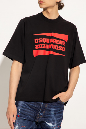 Dsquared2 T-shirt gedroppt z logo