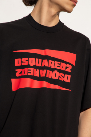 Dsquared2 T-shirt gedroppt z logo