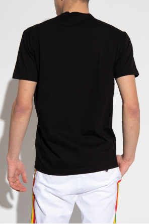Dsquared2 Calvin Klein Jeans neon bar monogram logo t-shirt in white