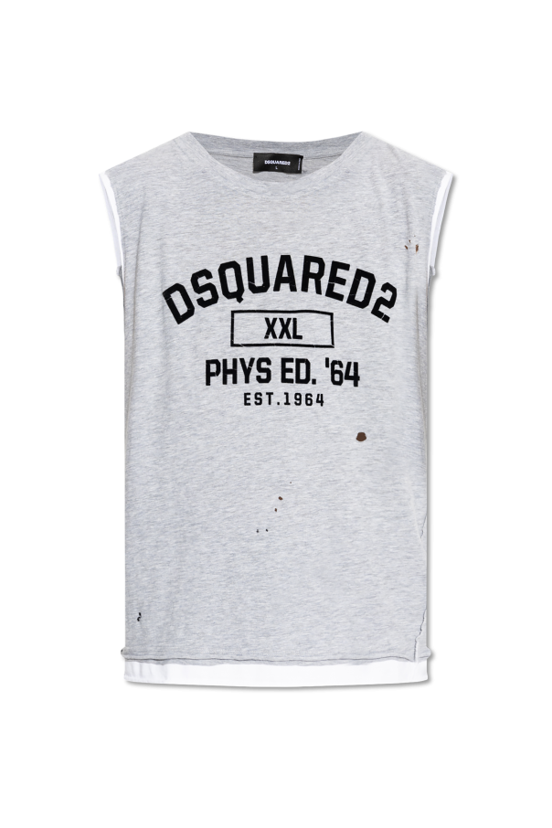 Dsquared2 rick owens drkshdw asymmetric sweatshirt