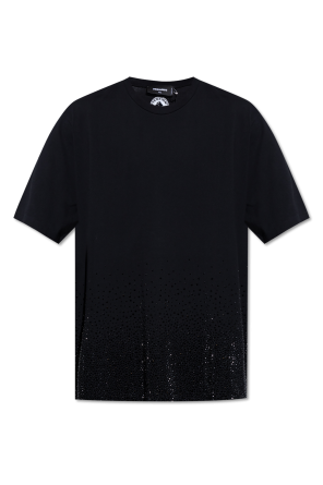 T-shirt with shimmering appliqués