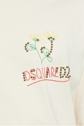 Dsquared2 T-shirt z aplikacjami
