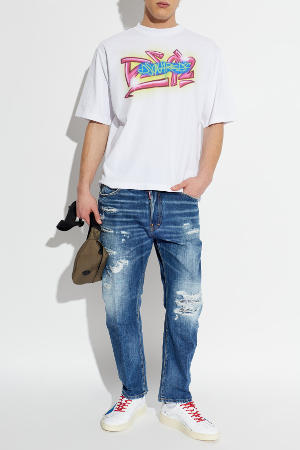 Dsquared2 T-shirt com estampado colorido
