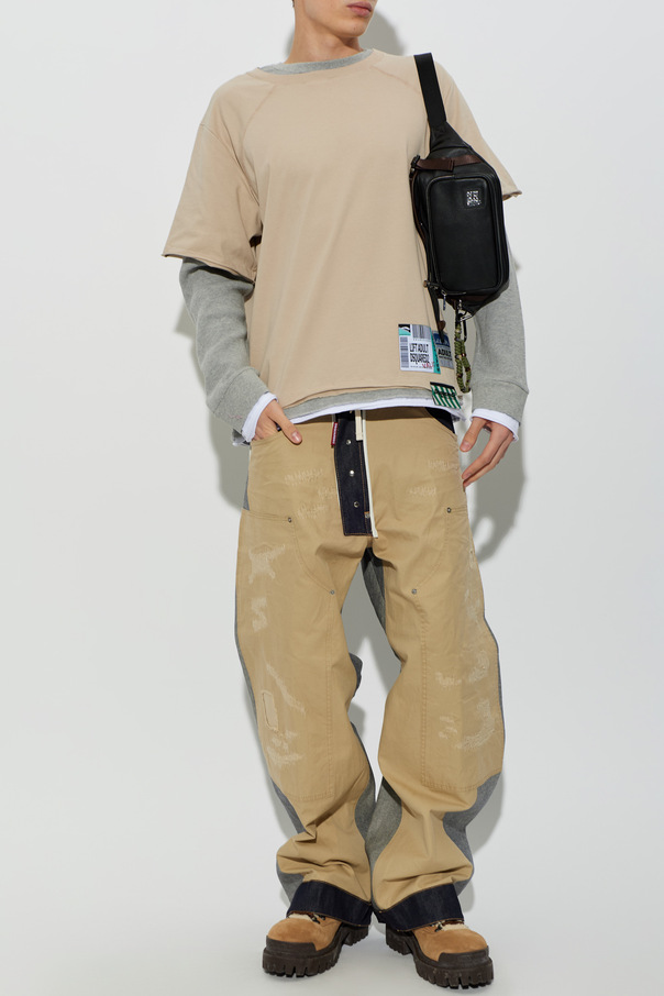 Dsquared2 T-shirt de algodão com mangas compridas