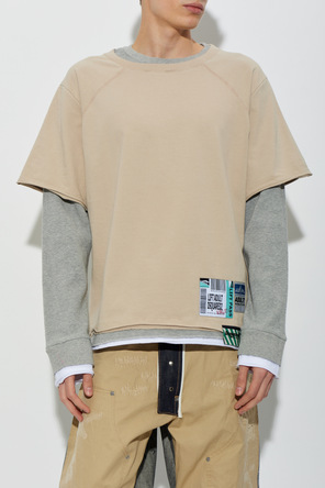 Dsquared2 T-shirt de algodão com mangas compridas