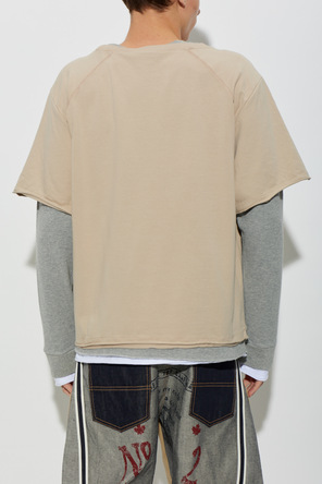 Dsquared2 T-shirt de algodão com mangas compridas