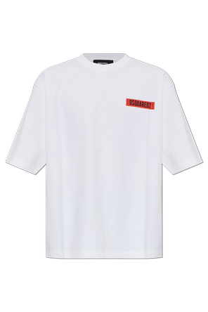 Cotton T-shirt with printed logo