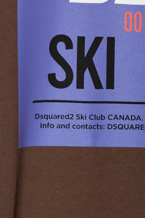 Dsquared2 Bawełniany t-shirt z nadrukiem