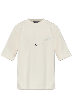 Cotton T-shirt with embroidered logo