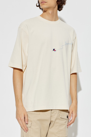 Dsquared2 Bawełniany t-shirt z wyszytym logo