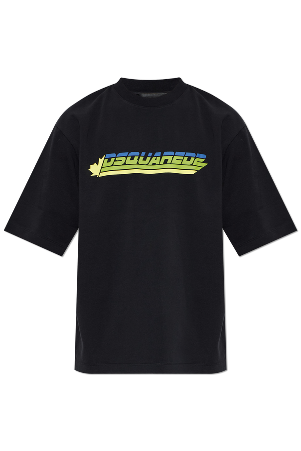 Cotton T-shirt with printed logo od Dsquared2